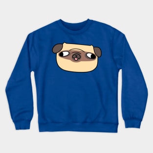 Simple Pug Face Crewneck Sweatshirt